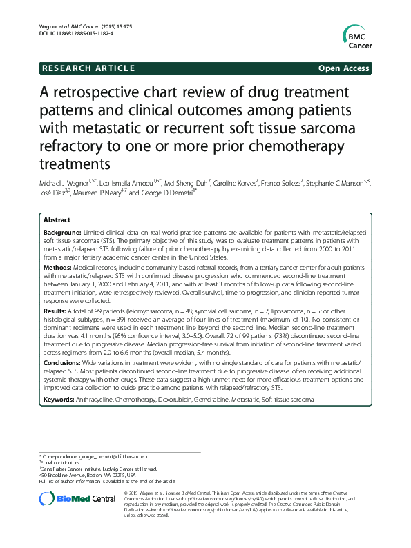 (PDF) A retrospective chart review of drug treatment patterns and ...