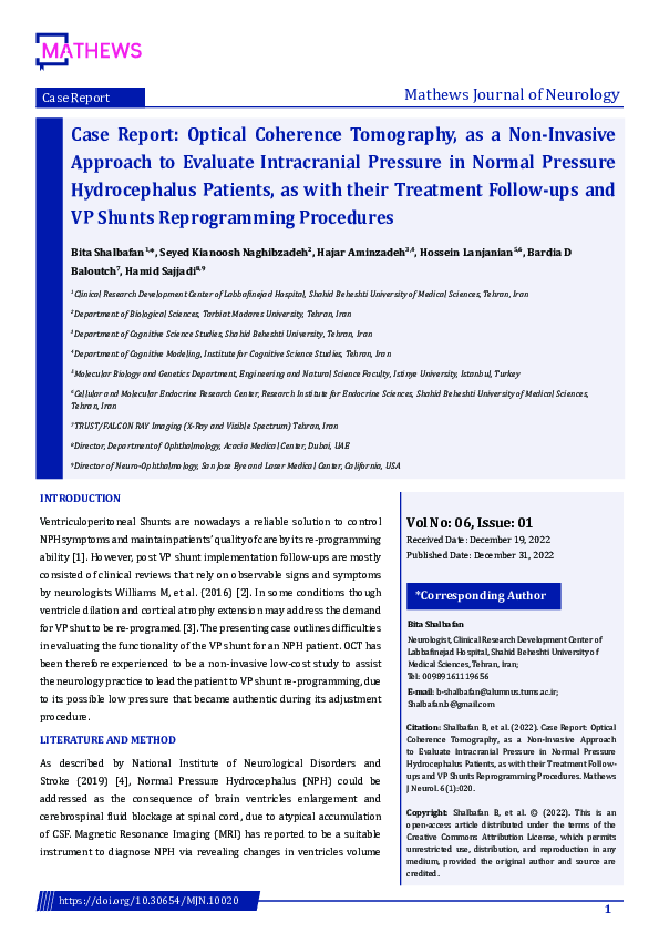 (PDF) Case Report: Optical Coherence Tomography, as a Non-Invasive ...