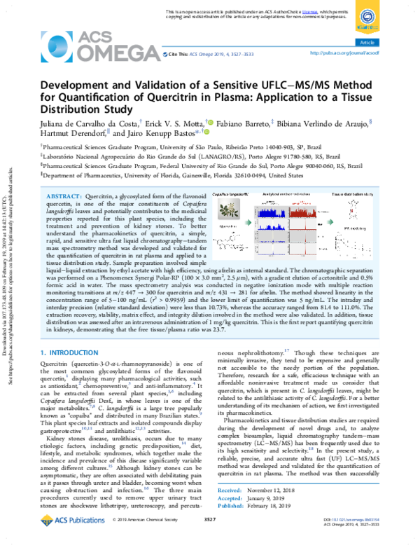 (PDF) Development and Validation of a Sensitive UFLC–MS/MS Method for ...