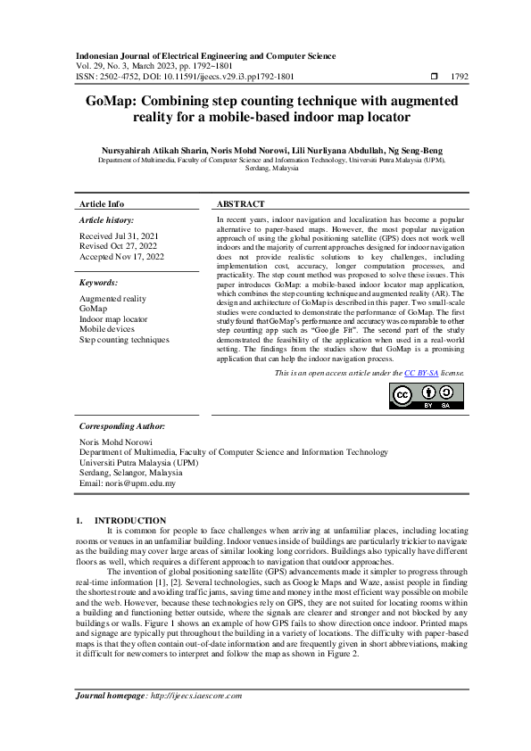 (PDF) GoMap: Combining step counting technique with augmented reality ...