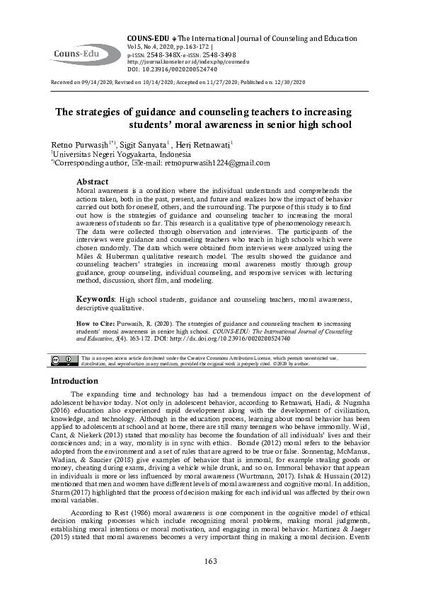(PDF) The strategies of guidance and counseling teachers to increasing ...
