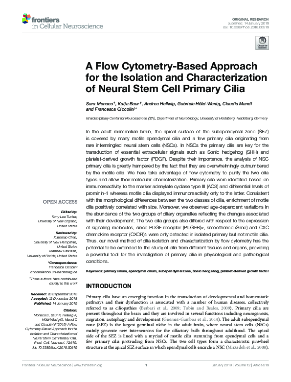 (PDF) A Flow Cytometry-Based Approach for the Isolation and ...