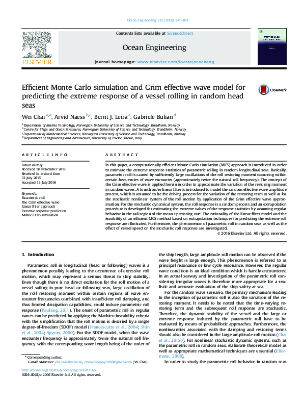 (PDF) Efficient Monte Carlo simulation and Grim effective wave model ...