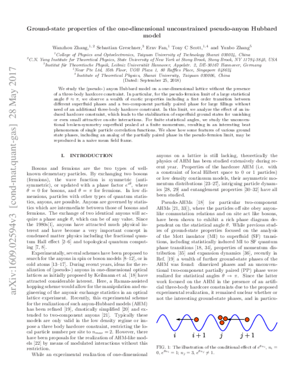 (PDF) Ground-state properties of the one-dimensional unconstrained ...