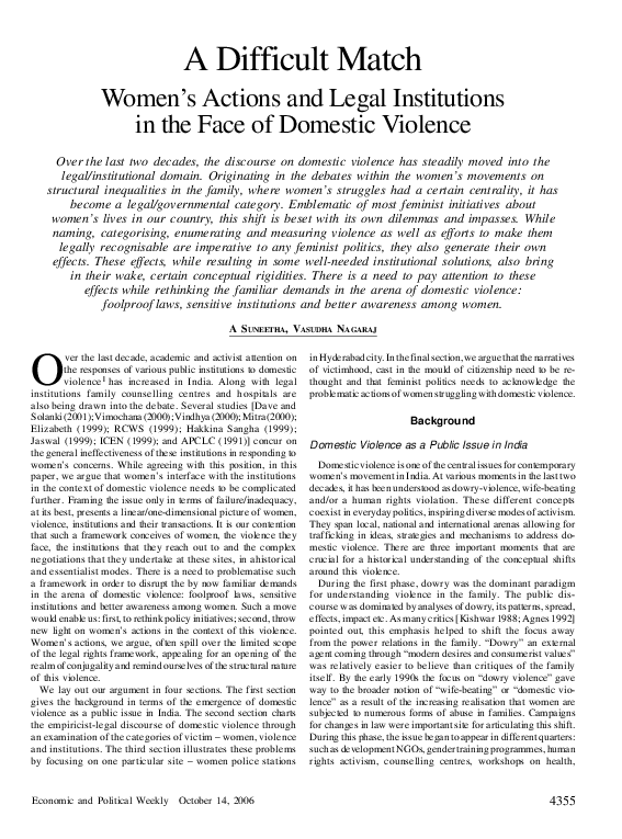(PDF) A Difficult Match