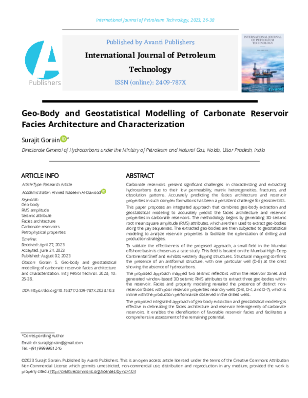(PDF) International Journal of Petroleum Technology