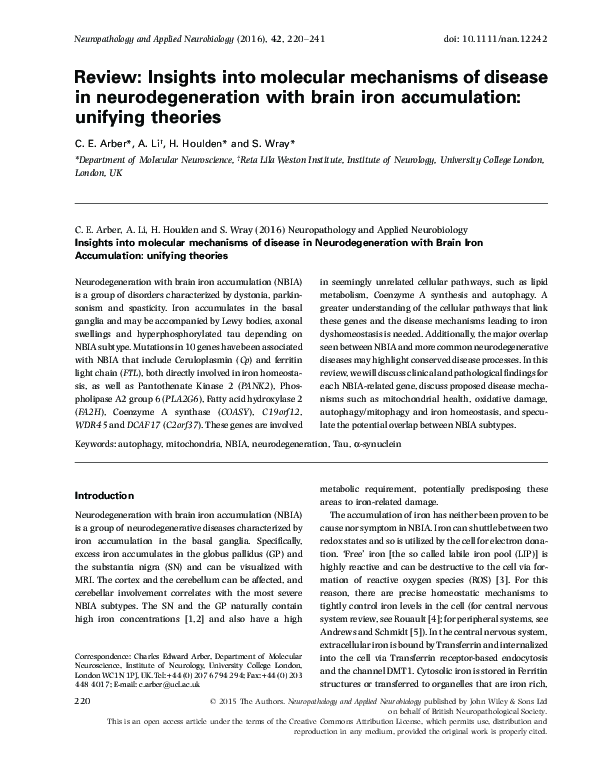 (PDF) Insights into molecular mechanisms of disease in ...