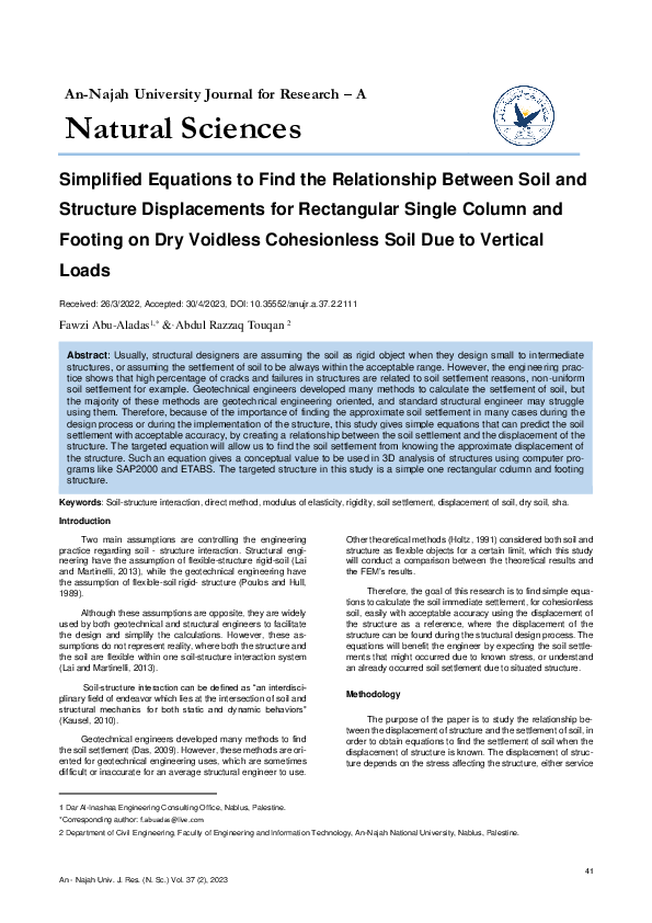 (PDF) Simplified Equations to Find the Relationship Between Soil and ...