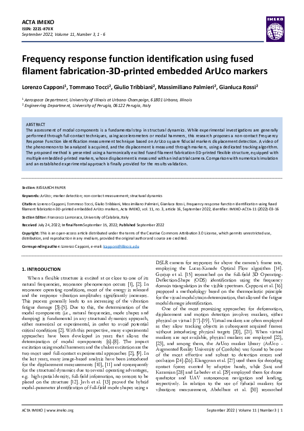 (PDF) Frequency response function identification using fused filament ...
