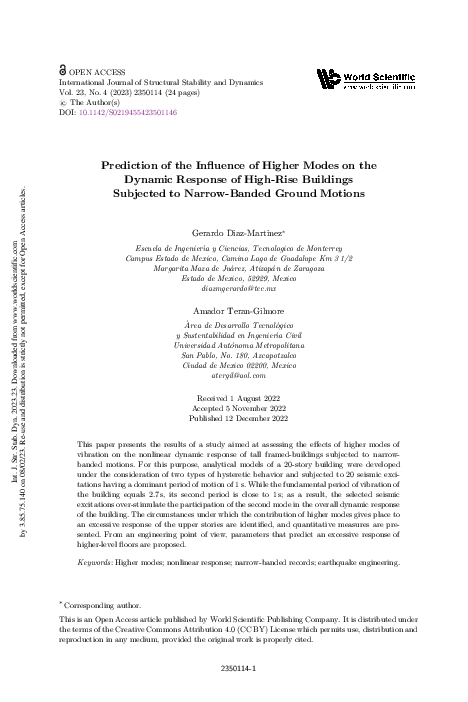 (PDF) Prediction of the Influence of Higher Modes on the Dynamic ...
