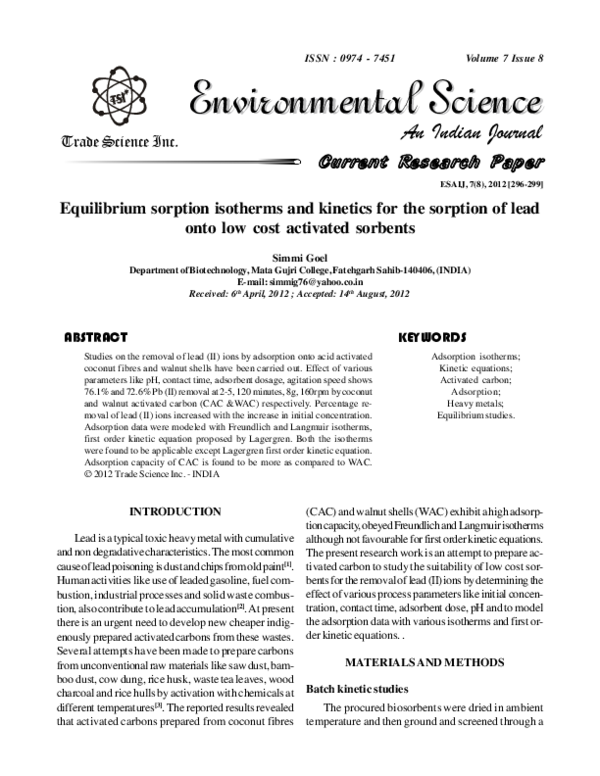 (PDF) Environmental Science Environmental Science