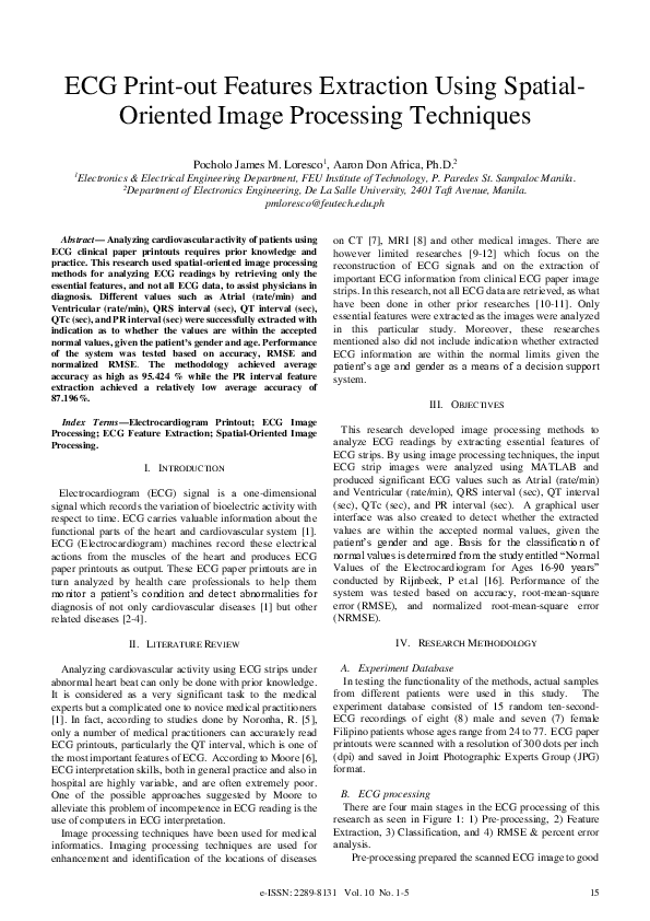 (PDF) ECG Print-out Features Extraction Using Spatial-Oriented Image ...