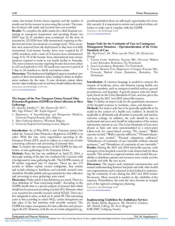 (PDF) The Impact of the New European Union General Data Protection ...