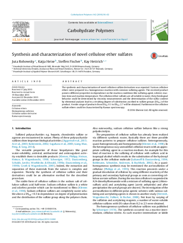 (PDF) Synthesis and characterization of a novel cellulose-g-poly ...