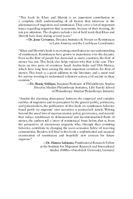 (PDF) Remittances and International Development