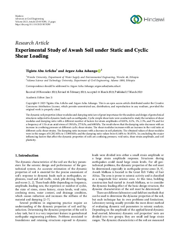 (PDF) Experimental Study of Awash Soil under Static and Cyclic Shear ...