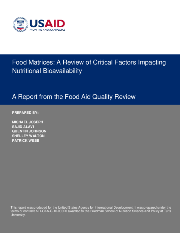 Critical Reviews In Food Science And Nutrition Impact Factor (PDF) Food Matrices: A Review of Critical Factors Impacting Nutritional