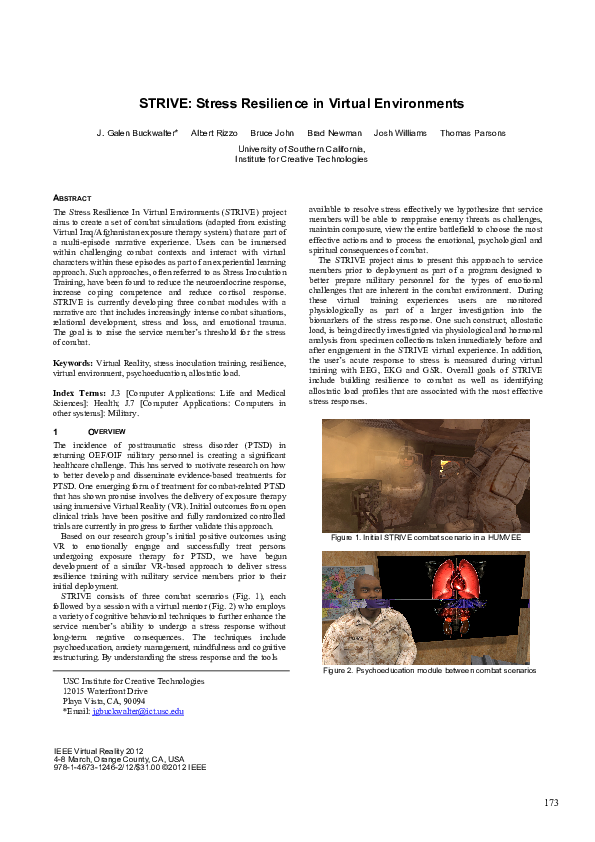 (PDF) STRIVE: Stress Resilience in Virtual Environments