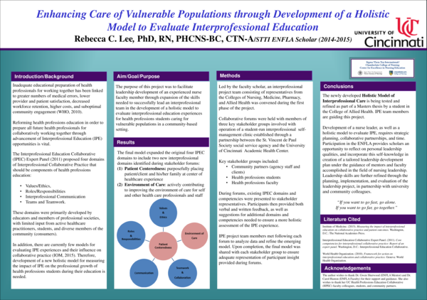 (PDF) Enhancing Care of Vulnerable Populations through Development of a ...
