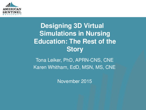 (PDF) Designing 3D Virtual Simulations in Nursing Education: The Rest ...