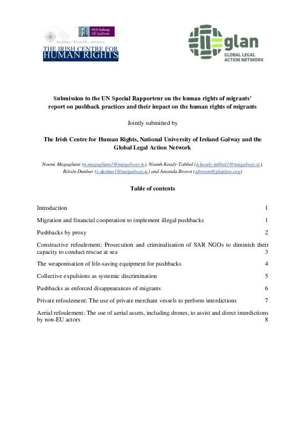 (PDF) Submission to the UN Special Rapporteur on the human rights of ...