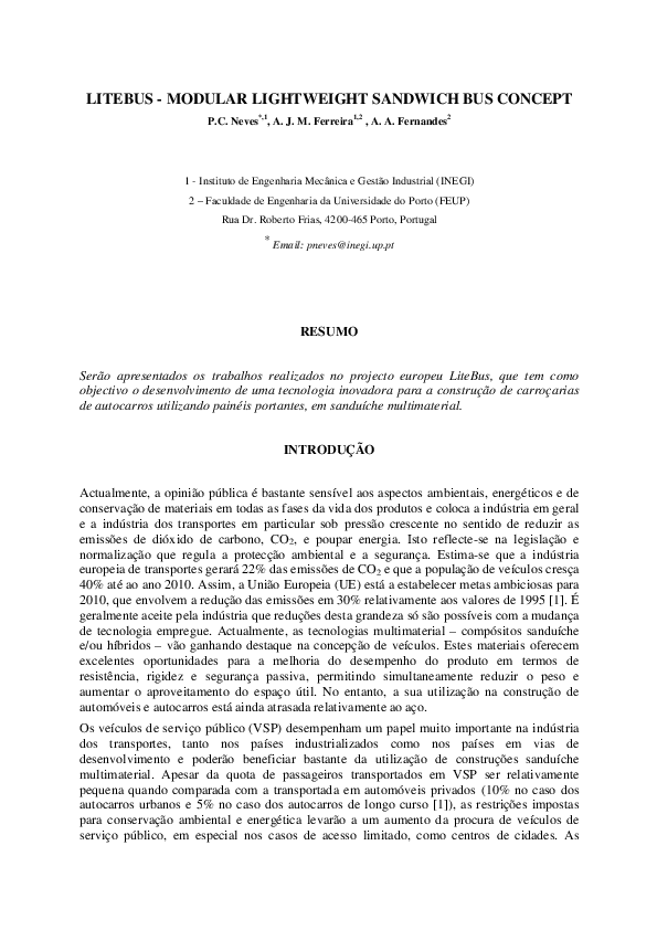 (PDF) LITEBUS-Modular Lightweight Sandwich Bus Concept
