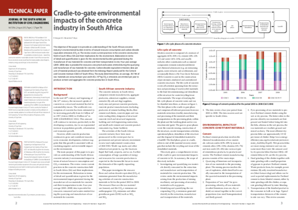 (PDF) Cradle-to-gate environmental impacts of the concrete industry in ...