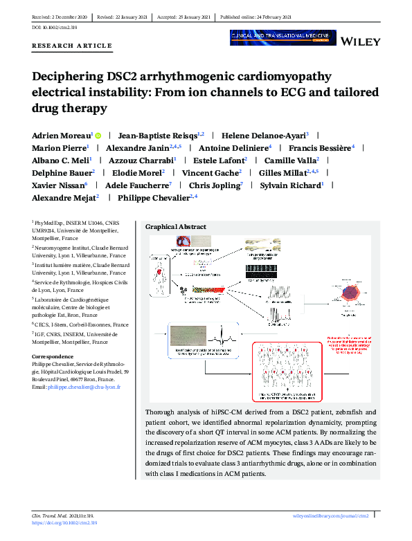 (PDF) Deciphering DSC2 arrhythmogenic cardiomyopathy electrical ...