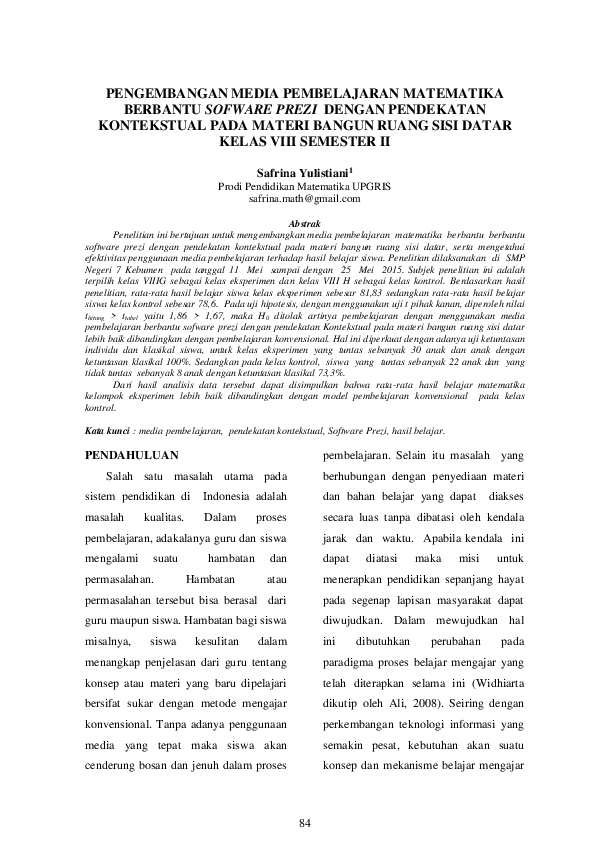 (PDF) Pengembangan Media Pembelajaran Matematika Berbasis Komputer ...