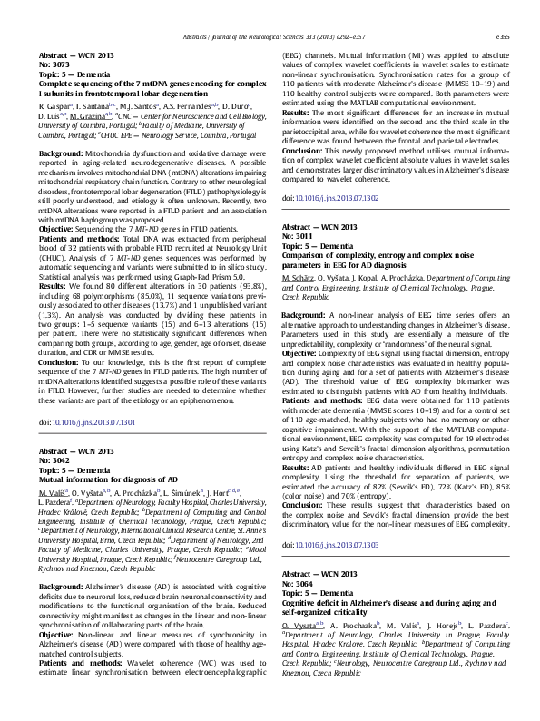 (PDF) Cognitive deficit in Alzheimer'/INS;s disease and during aging ...