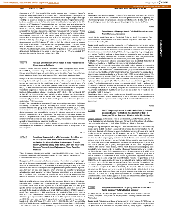 (PDF) Venous Endothelium Dysfunction is Also Presented in Hypertensive ...