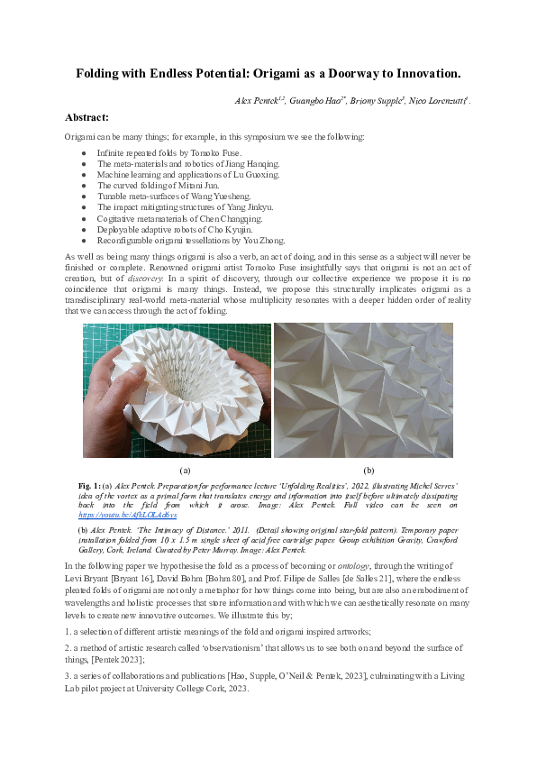 (PDF) Folding with Endless Potential: Origami as a Doorway to Innovation