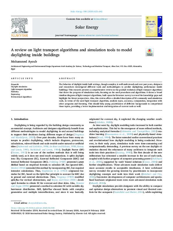 (PDF) A review on light transport algorithms and simulation tools to ...