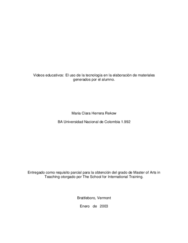(PDF) Videos educativos: El uso de la tecnología en la elaboración de ...
