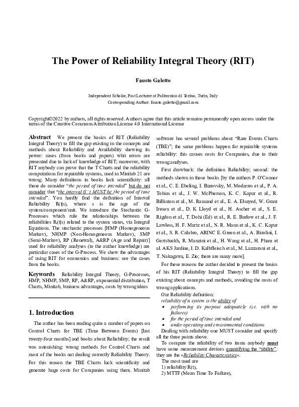 (DOC) The Power of Reliability Integral Theory RIT June2022