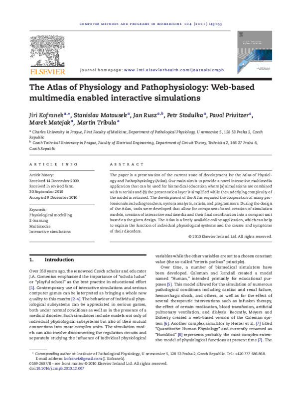 (PDF) The Atlas of Physiology and Pathophysiology: Web-based multimedia ...