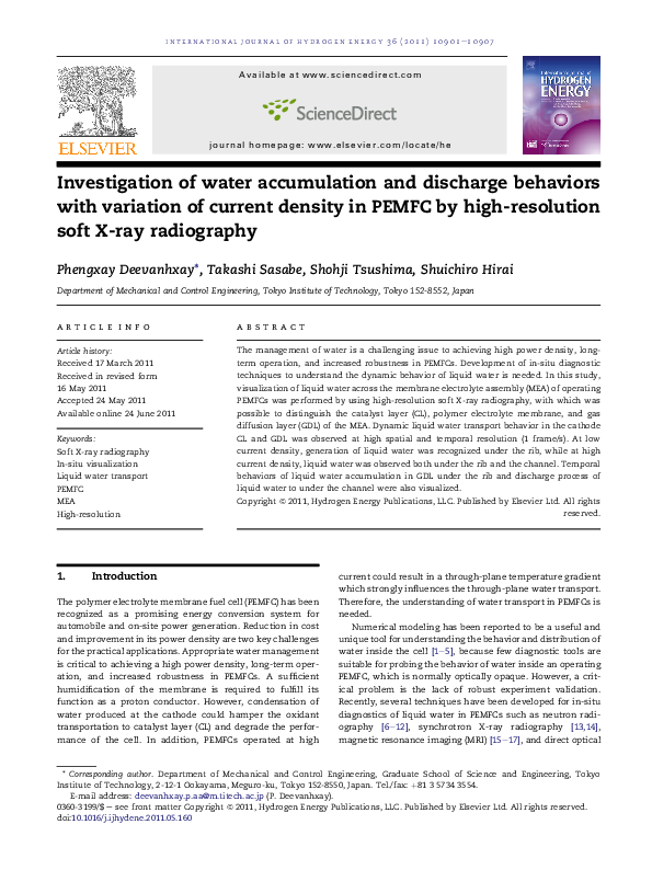 (PDF) Investigation of water accumulation and discharge behaviors with ...
