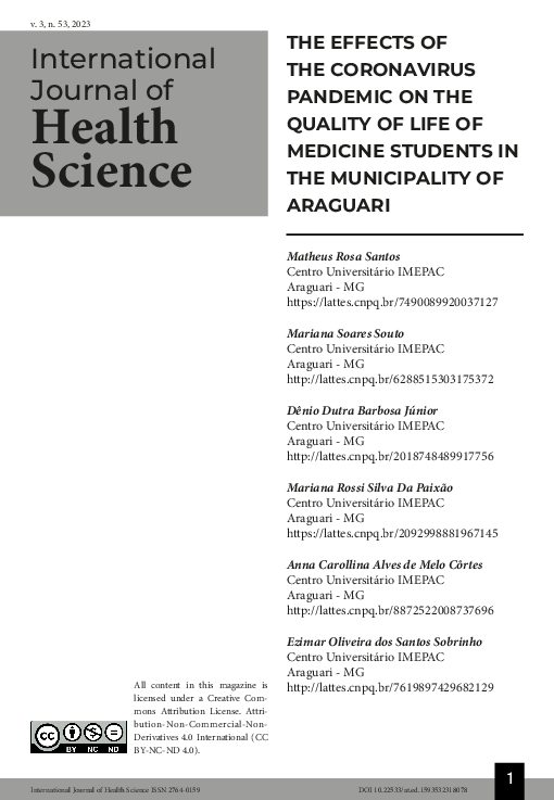 (PDF) THE EFFECTS OF THE CORONAVIRUS PANDEMIC ON THE QUALITY OF LIFE OF ...