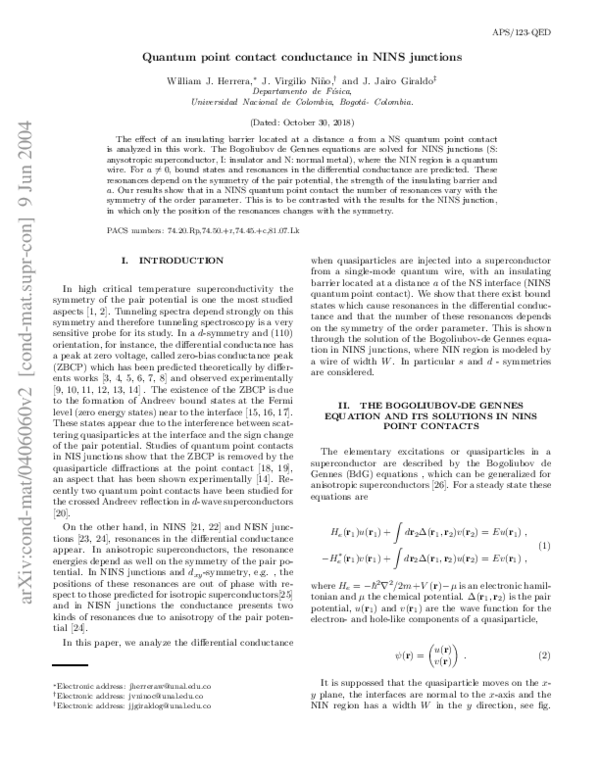 (PDF) Quantum point contact conductance in normal-metal/insulator/metal ...