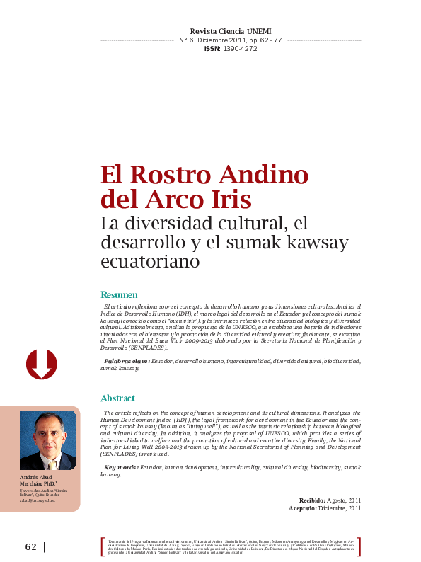(PDF) El Rostro Andino del Arco Iris La diversidad cultural, el