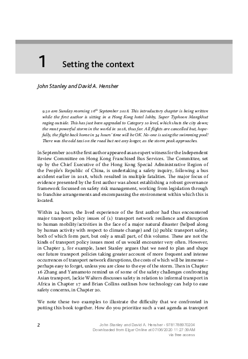 (PDF) Setting the context