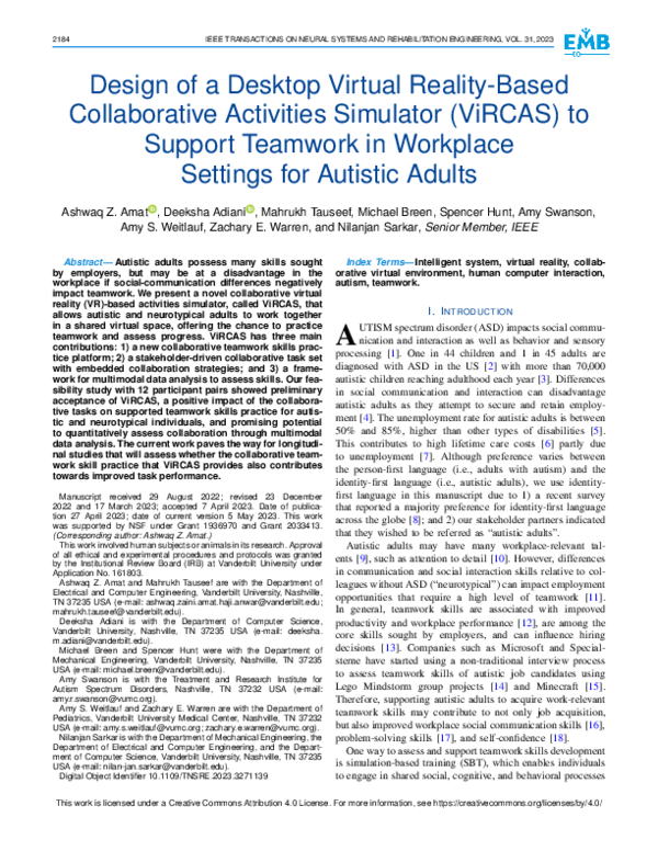 (PDF) Design of a Desktop Virtual Reality-Based Collaborative ...