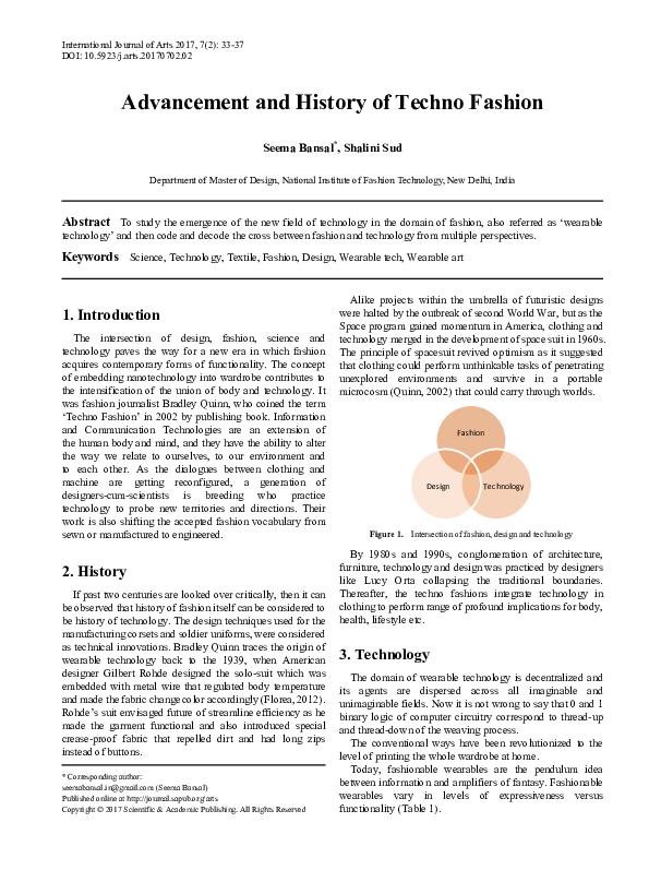 (PDF) Techno Fashion