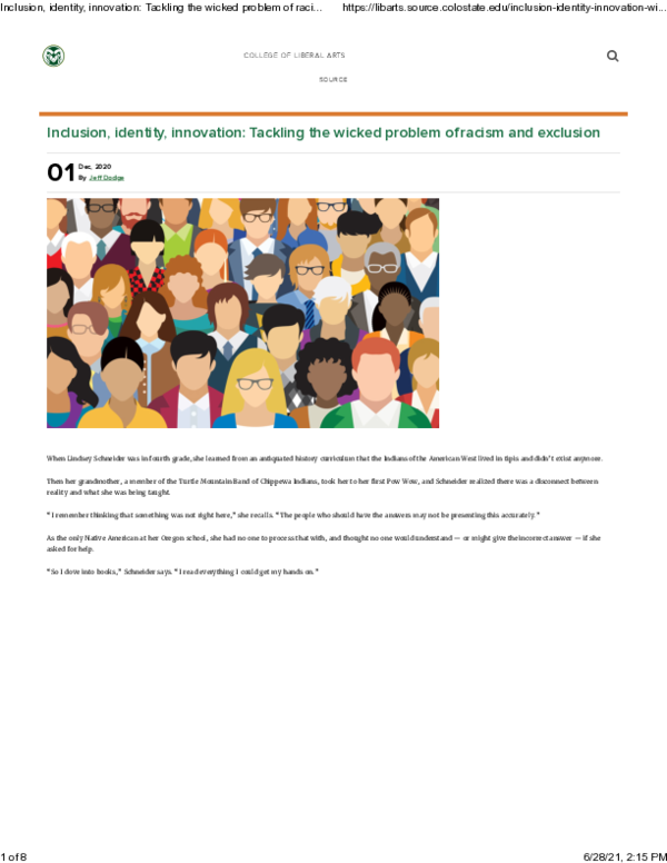 (PDF) Inclusion, identity, innovation: Tackling the wicked problem of ...