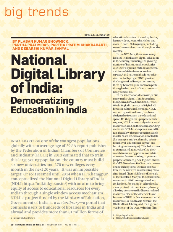 (PDF) National digital library of India plaban bhowmick Academia.edu