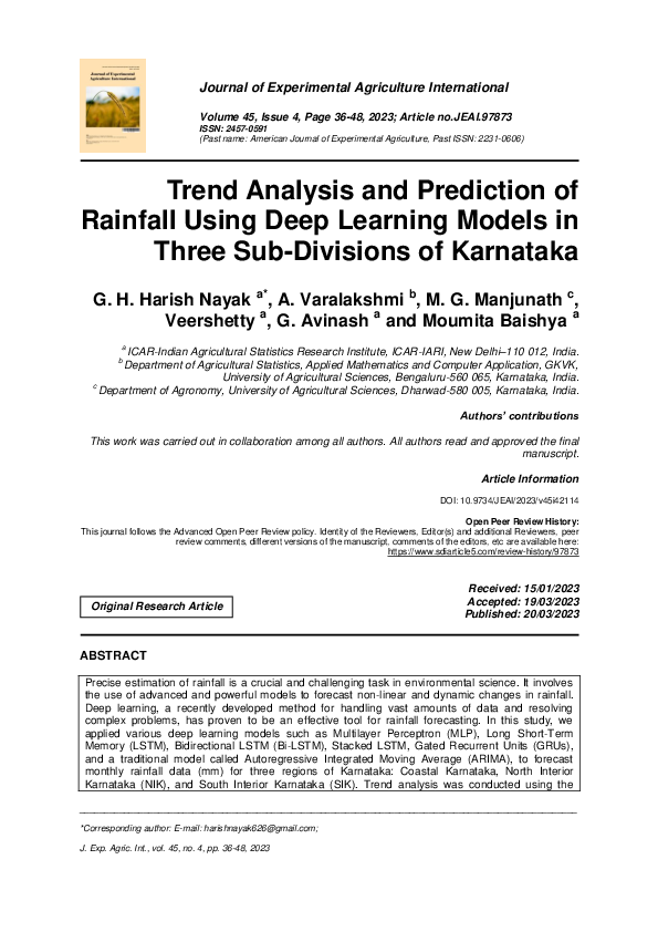 (PDF) Trend Analysis and Prediction of Rainfall Using Deep Learning ...
