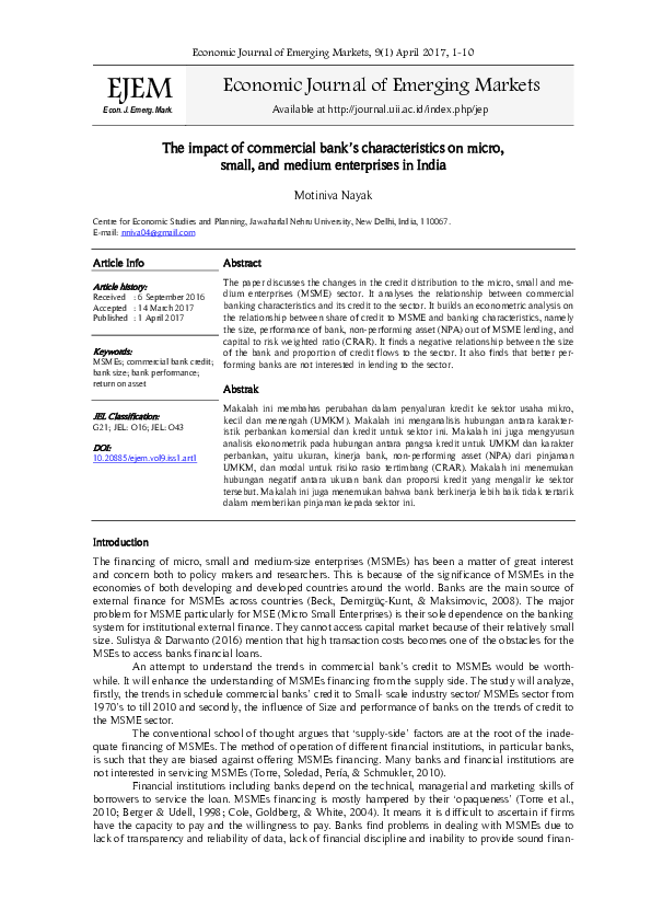 (PDF) Economic Journal of Emerging Markets