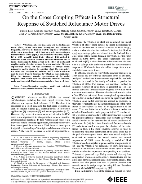 (PDF) On the Cross Coupling Effects in Structural Response of Switched ...