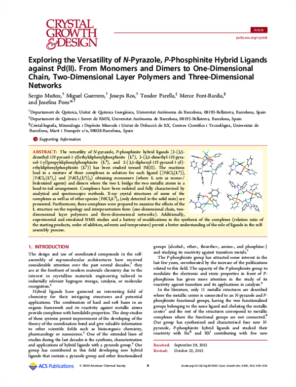 (PDF) Exploring the Versatility of N-Pyrazole, P-Phosphinite Hybrid ...