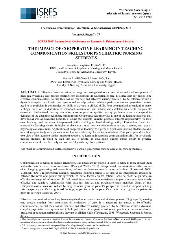 Cooperative Learning In Teaching